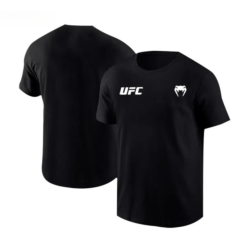 Men and Women Pure Cotton Ufc Printed Sport T-shirt Europe and The United States Comprehensive Training