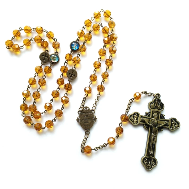 Pin On Nazareth Store Vintage Rosary Catholic Prayer Crystal Beads