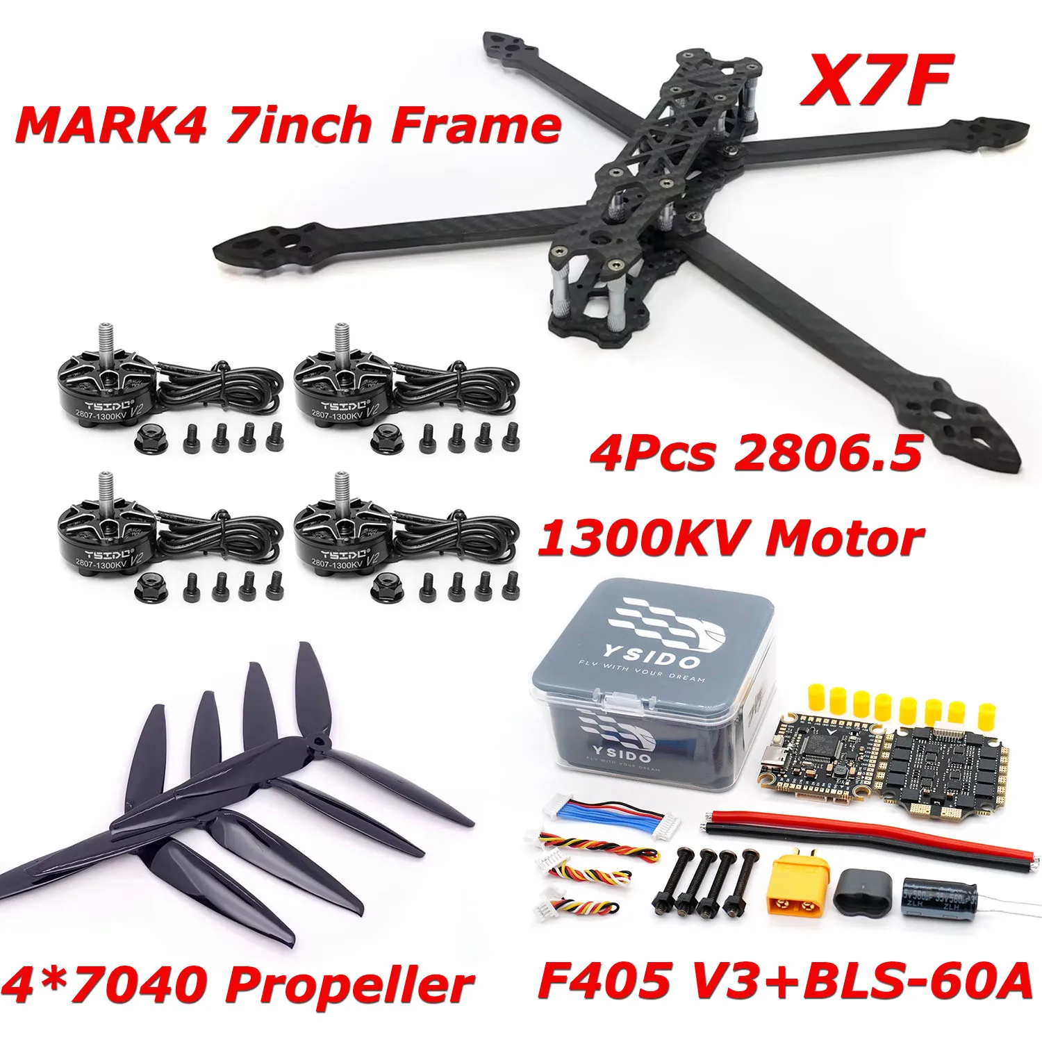 รูปสินค้า โดรน RC 7 นิ้ว บิน FPV พร้อมชุดควบคุม