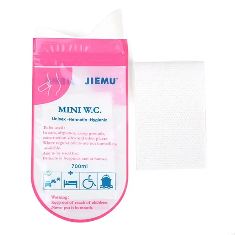 28ED 4 Pcs Emergency Urinal Bag Disposable Urine Bag for Men and Women Portable Pee for Travel Brief Relief