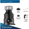 Badger 5 Garbage Disposal with Power Cord, Standard Series 1/2 HP Continuous Feed Food Waste Disposer, Badger 5 W/C 3