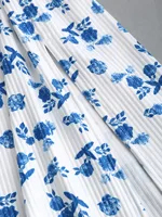 Spring/summer 2024 European and American fashion explosion printing knit simple sleeveless suspender dress with leaking back and - Image 4