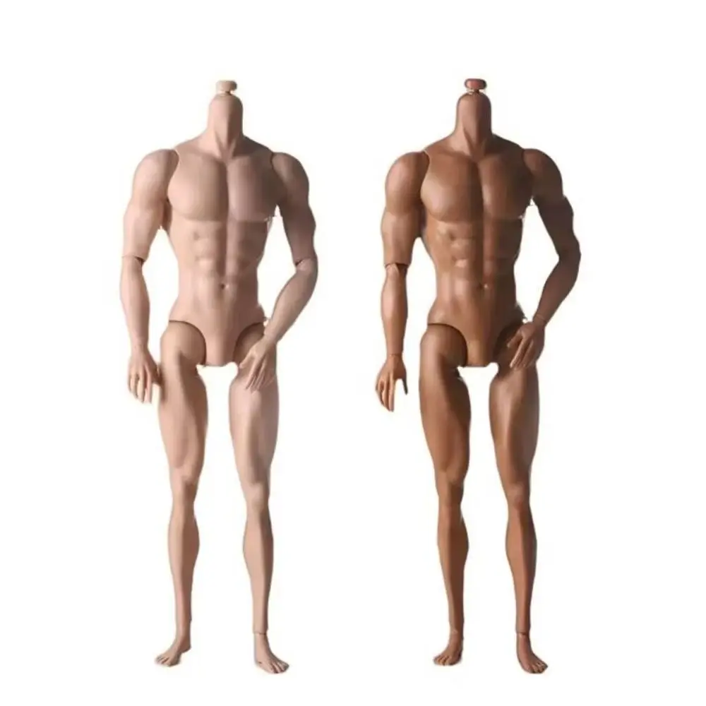 Spielhaus 31 cm Höhe 1/6 männlicher Körper weiß normal Tan starker Mann männliches Modell Gelenk bewegliche Ersatz-Actionfigur Körper DIY-Spielzeug – Detail 3