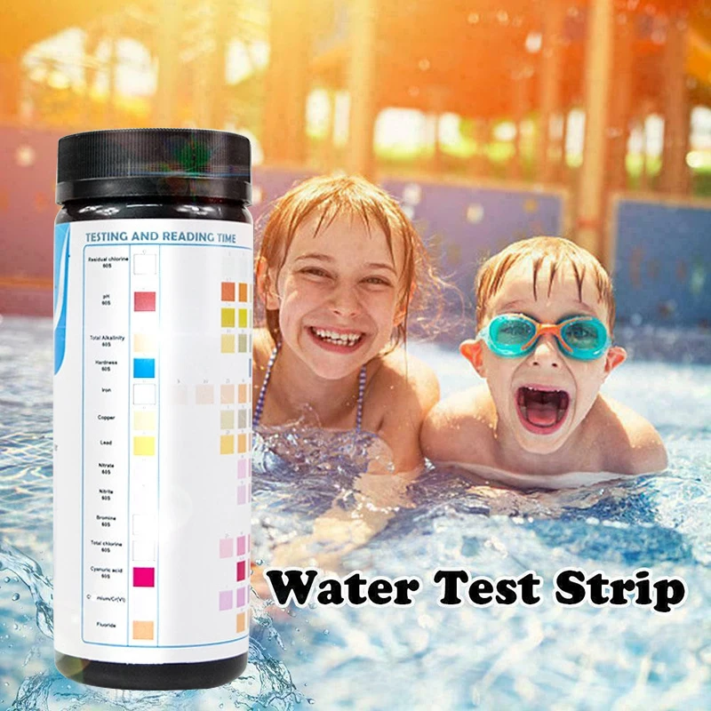 14-In-1 Drinking Water Test Kit Swimming Pool Spa Water Quality Test For Faucets Well Water Test Strips 50pcs