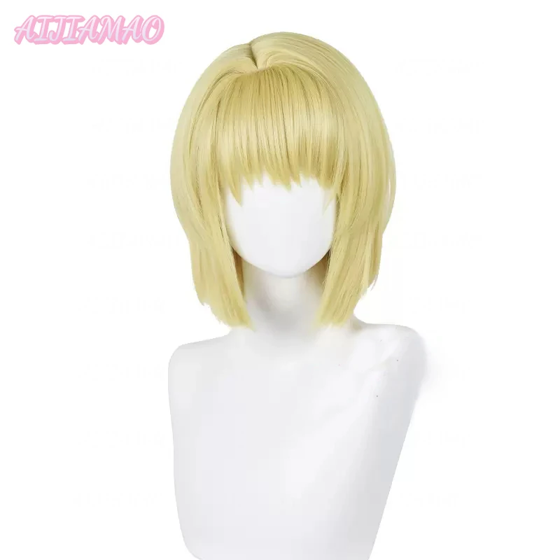 

Парик для косплея Kurapika из аниме Hunter X Hunter Kurapika, термостойкие искусственные волосы и шапочка, диаметром 34 см