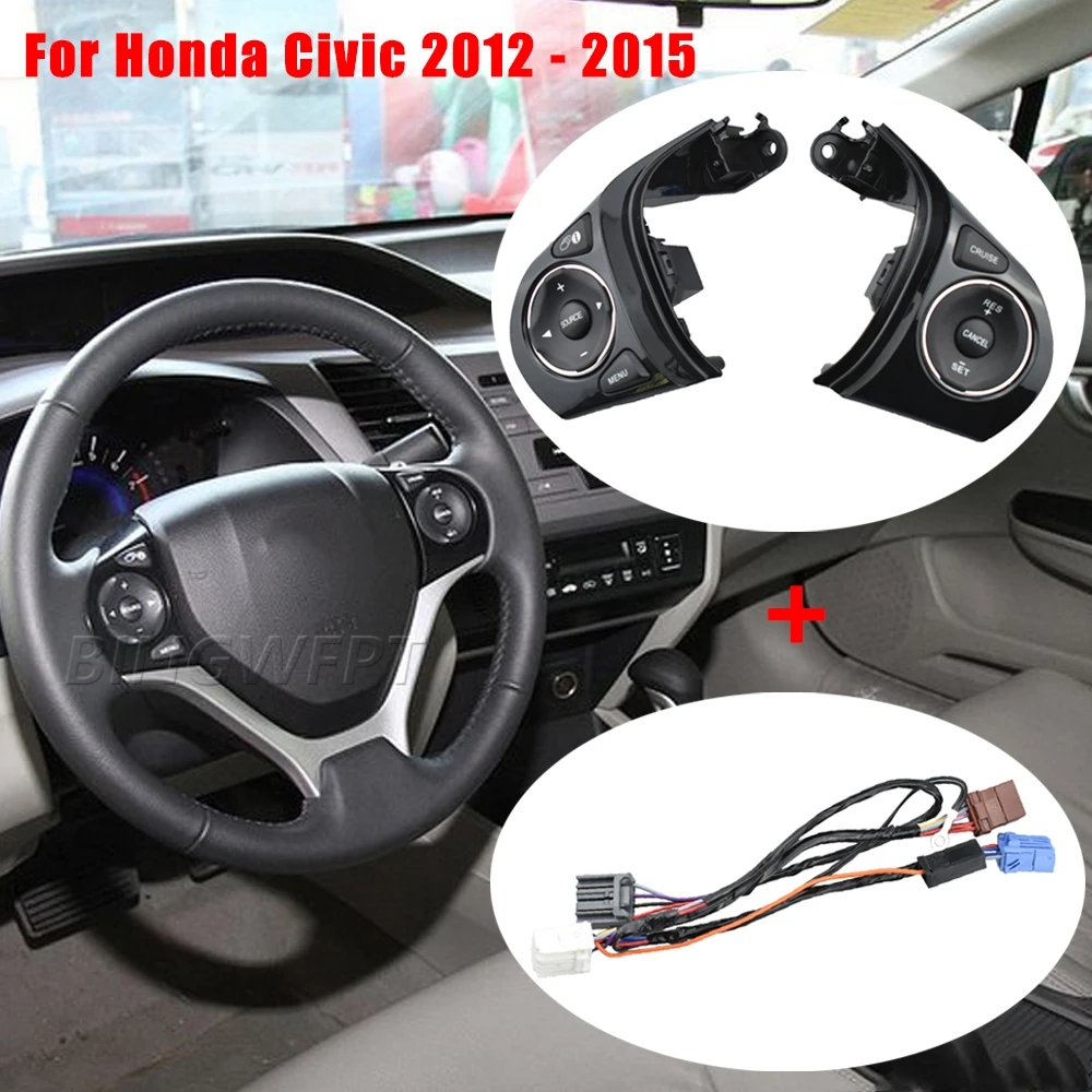 Multifunction Steering Wheel Control Switch Cruise Button For Honda