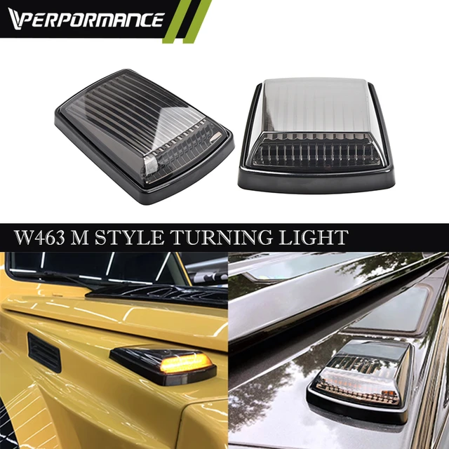 W463 G Class W463 G63 G65 Turn Signal Lamps Lights Corner SMOKED W463