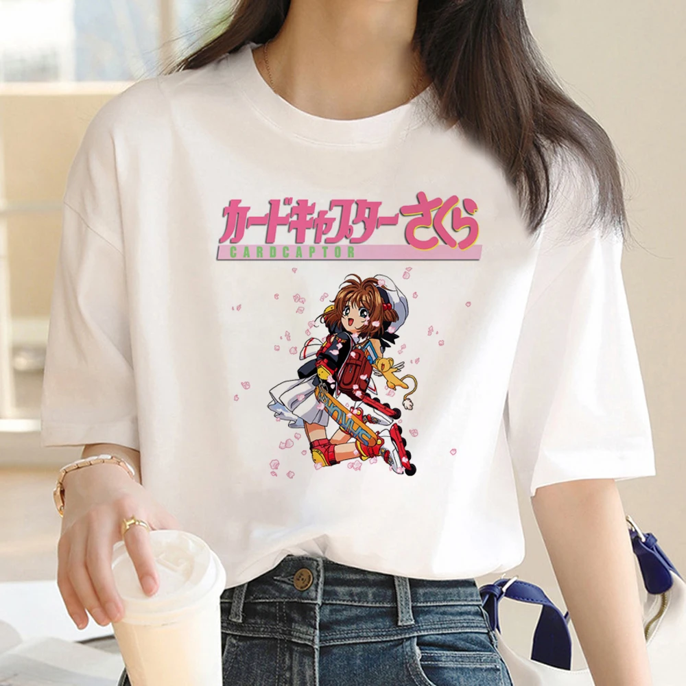 

Футболка Cardcaptor Sakura, женские футболки манга, одежда для девушек 1920-х годов