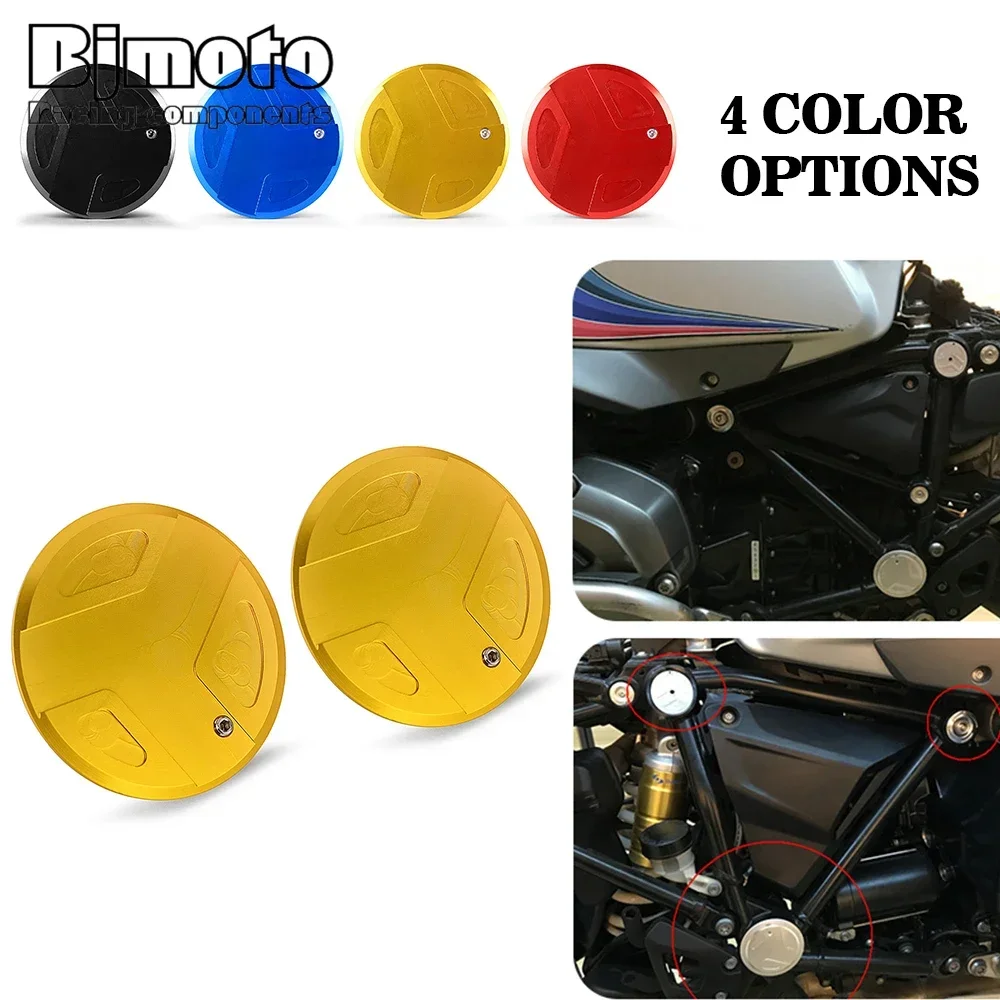 Delaman Kit Copertura Fori Telaio Per BMW R1200GS Adventure LC 14-18, 9 Pezzi In ABS Nero, Protezione Antipolvere - 3