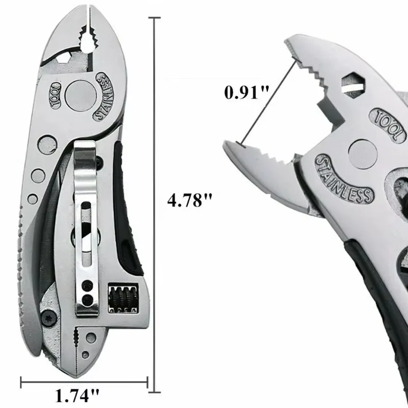 Multifu Wrench Folding Screwdriver Tool Combination Motorcycle Repair Tool Pliers Portable Pliers Wrench Combination Tool