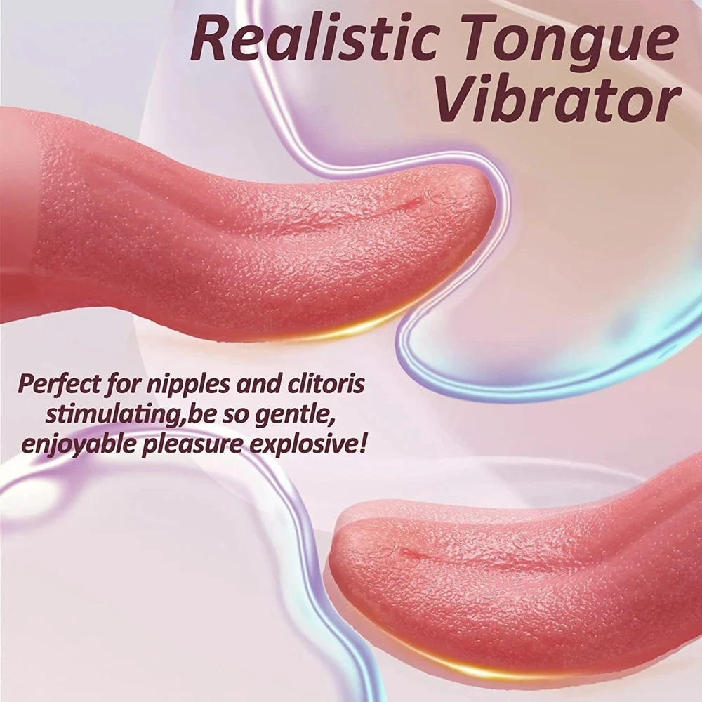 Tongue Licking Vibrator Female Masturbator Clitoris Stimulator Nipple Licking Massager for Woman