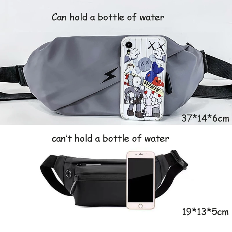 Waterproof Crossbody Bag for Men Women, Large Waist Bag, Chest Bag