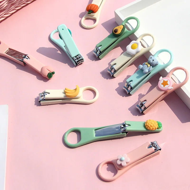 Baby Cartoon Nail Scissor Clippers Cute Nail Cutter Pedicure Toe Trimmer Beauty Makeup Manicure Tools for Children Girls Boys