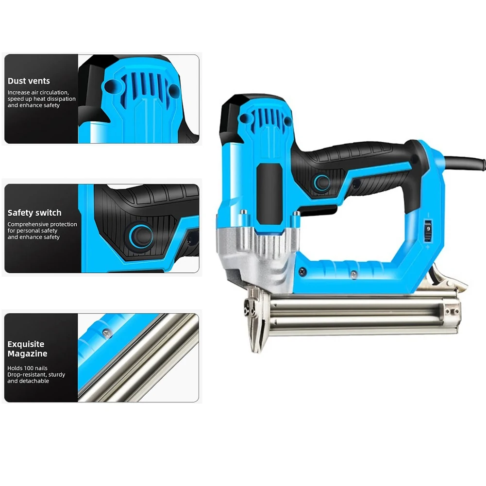 230*215mm 2300W 네일러 사용하기 쉬운 네일링 머신 구리 모터 실내 장식 도구 다양한 나무 판자에 대한 올바른 네일링 자세