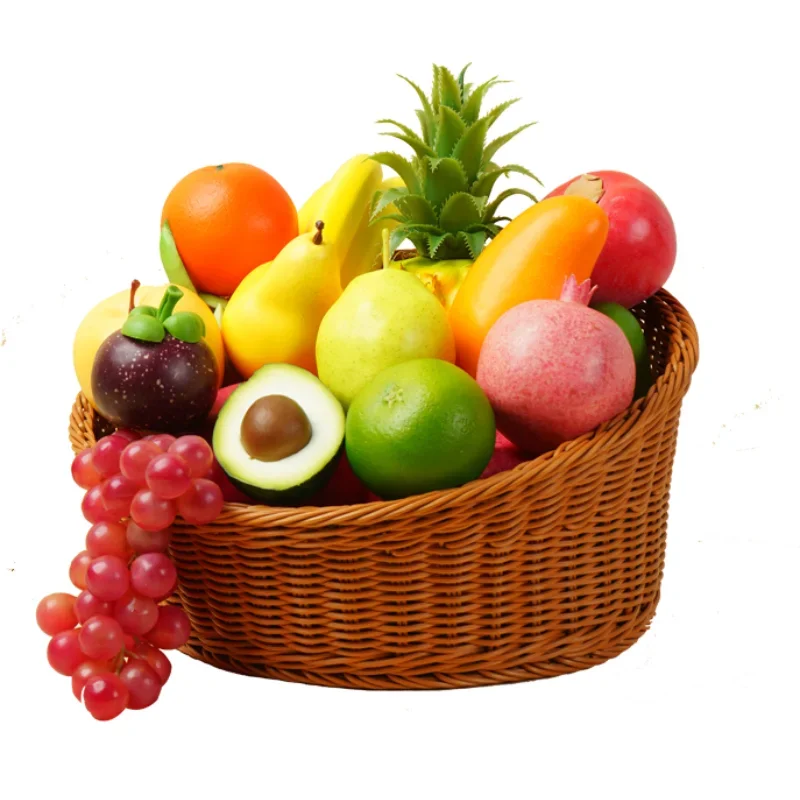 Oggetti Di Scena Di Frutta Artificiale Per Fotografia, Esposizione Di Frutta Realistica, Frutta Finta Realistica, Artigianato Per La Decorazione Della Casa, 17 Pezzi - 6