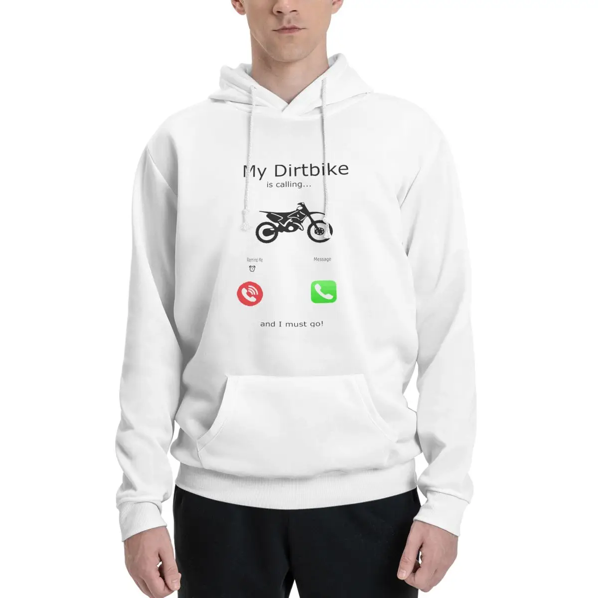 

Thumbnail 3 Of 3 Dirt Bike Calling Yythkg Couples Plus Velvet Hooded Sweater Funny Home Sexy Hooded rope Hoodie Top quality