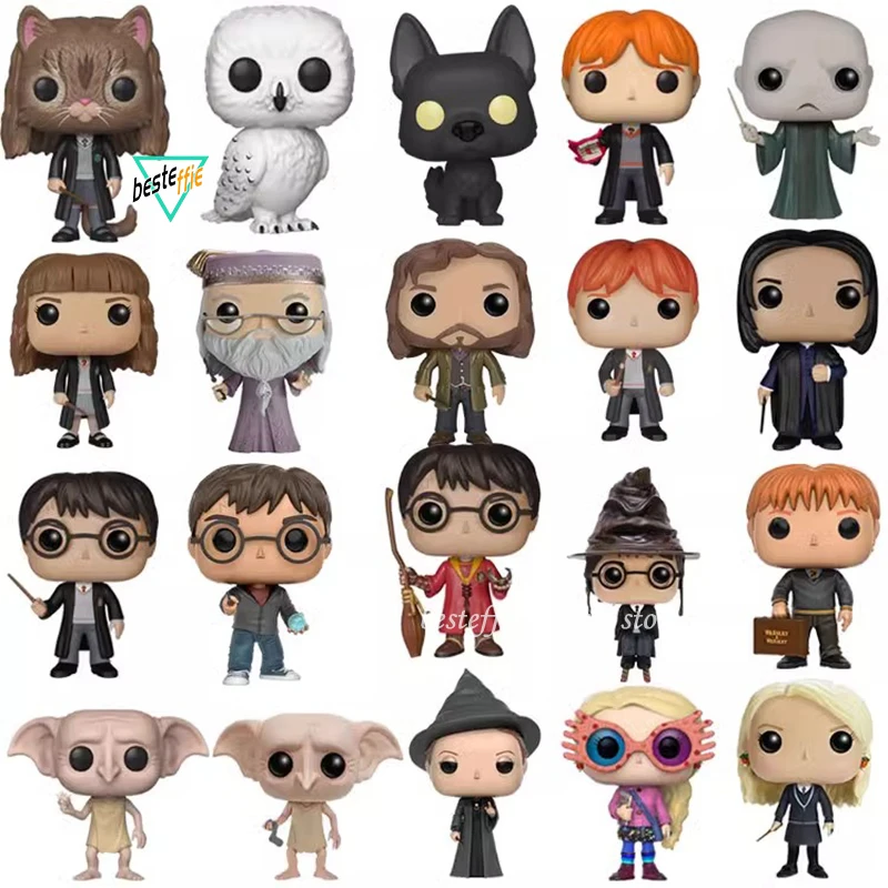 

Funnko Pop Harry Potter Anime Figures Q Version Cute Kawaii Harry Snape Dobby Hermione Ron Figures Model Collection Child Gifts
