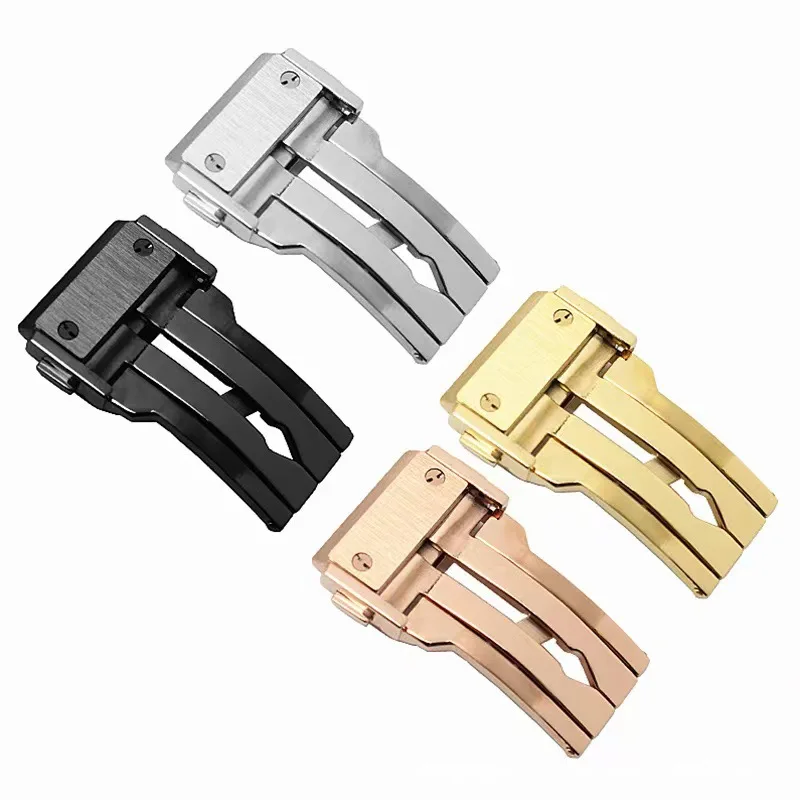Bracelet De Montre Cuir/Silicone 26x19mm Avec Fermoir Déployant - Compatible Hublot Big Bang - Réglable Et Étanche