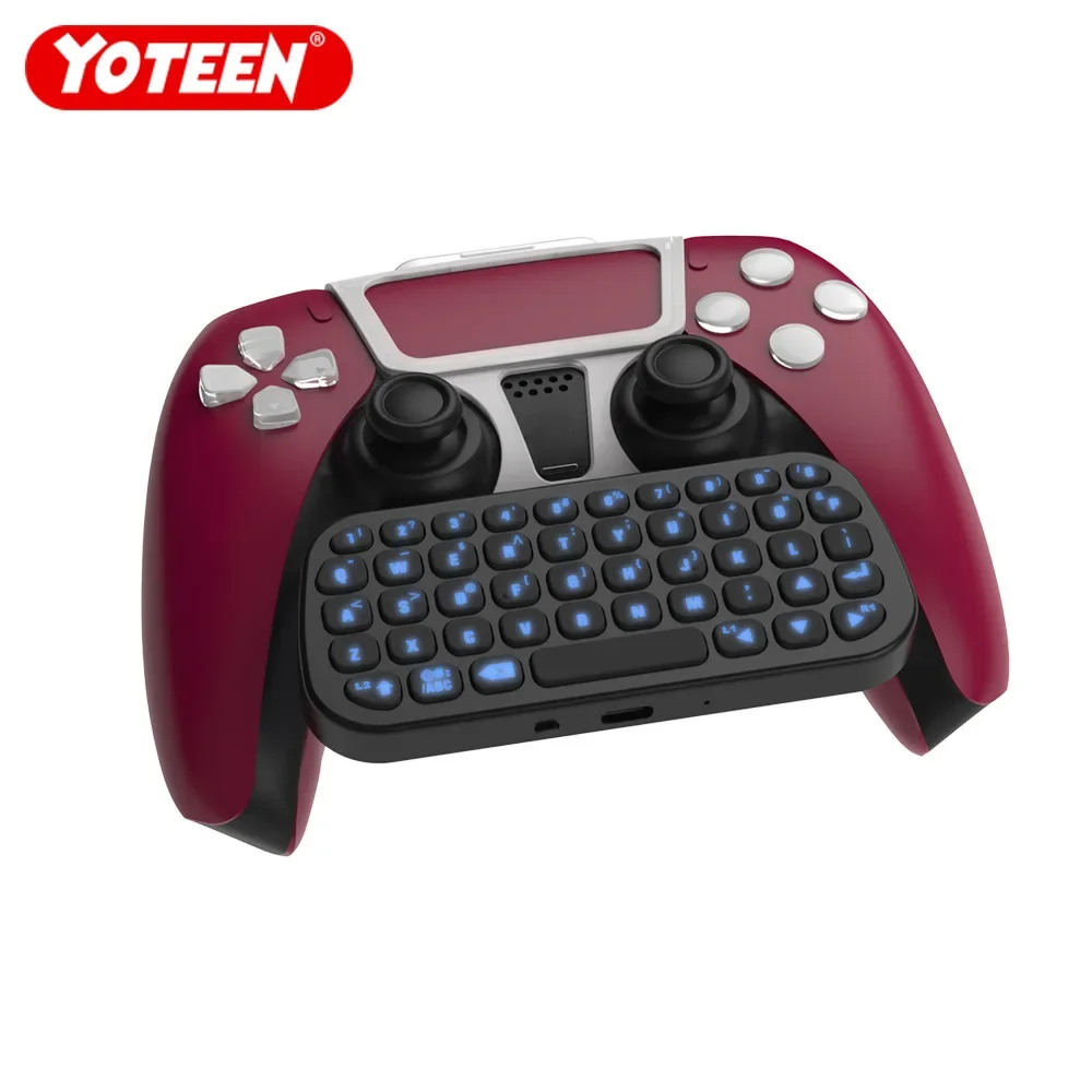 Yoteen Per Controller Ps5 Tastiera Bluetooth Con Retroilluminazione Per Playstation 5 Dualsense Wireless Chatpad Controller Accessori