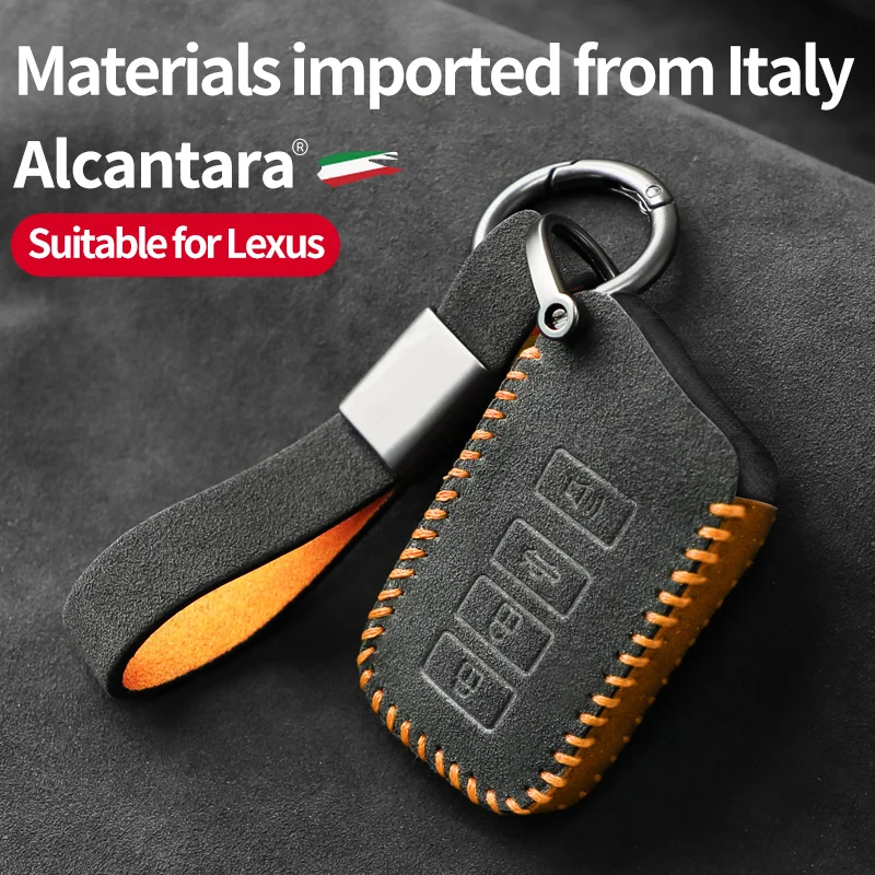 

Alcantara Suede Car Key Bag For Suitable Lexus ES RX NX IS GS RC LX 570 300H 200 250 450H Accessories