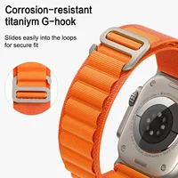 YAYUU Loop Straps For Apple Watch Band Ultra 2 49mm iwatch Series 10 9 8 7 6 SE 5 4 46mm 42mm 40-44mm 45-41mm G-hook sport strap - Image 4
