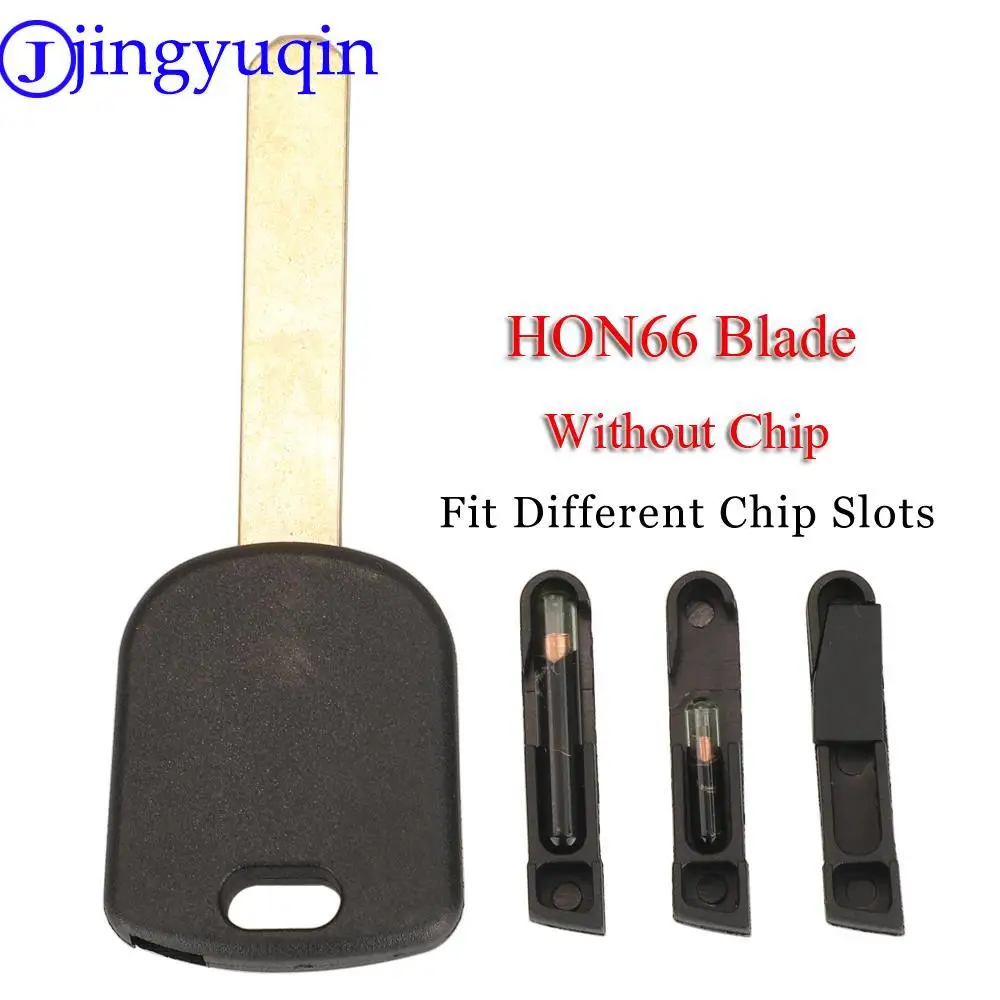 Jingyuqin 10 Stück neue Transponder-Schlüsselhülle für HONDA Fob HON66 Blade, anwendbar auf 3 Chipspezifikationen
