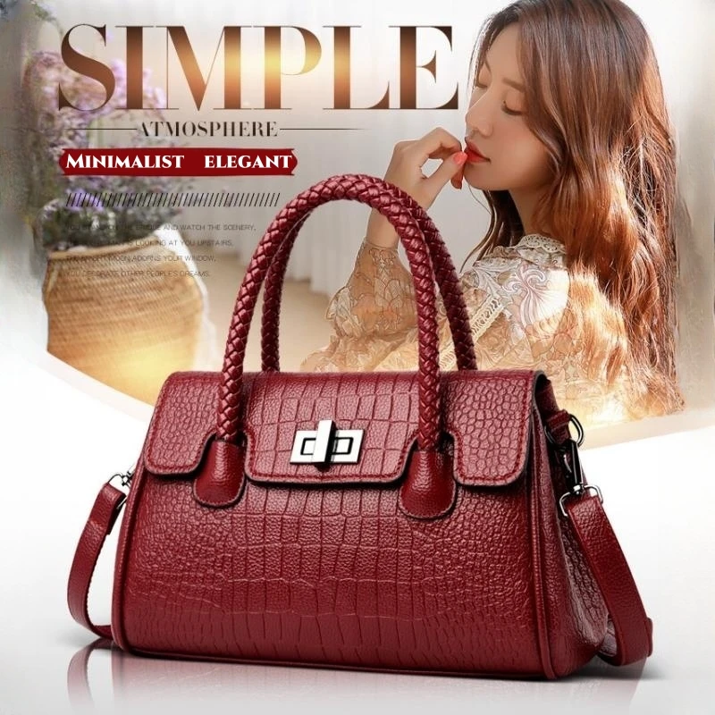 

Women's Leather Shoulder Bag,Purses and Handbags for Shopping,Solid Color Fashionable Versatile Totes