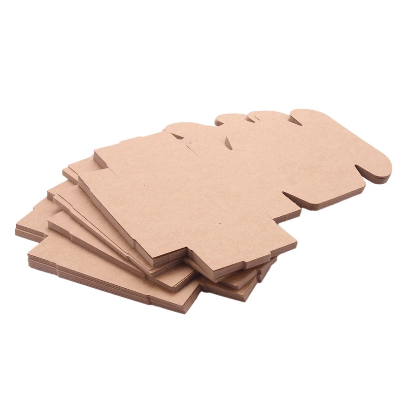 

Paper Handmade Soap Box Brown Paper Candy/Accessories Box Kraft Paper DIY Gift Packing Box(150Pcs)