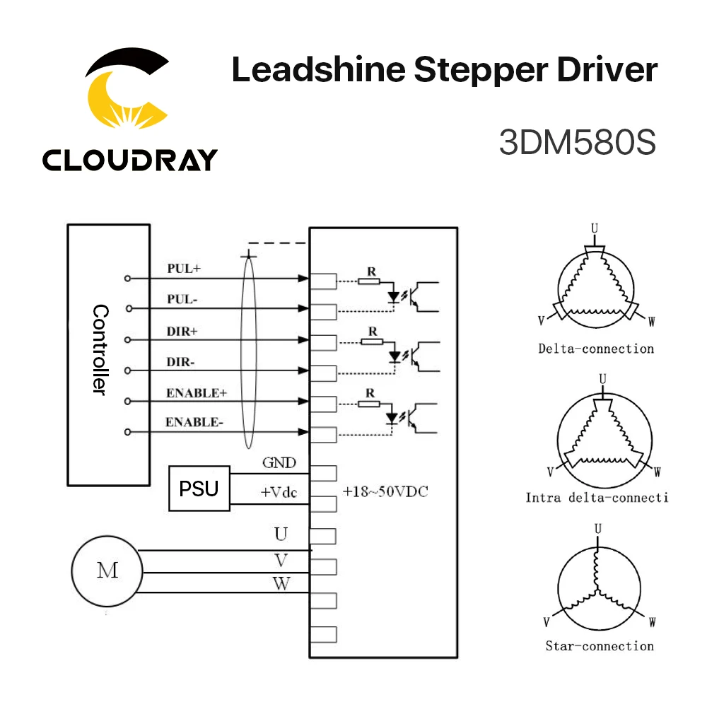 cloudray leadshine kit de motor deslizante para maquina 05