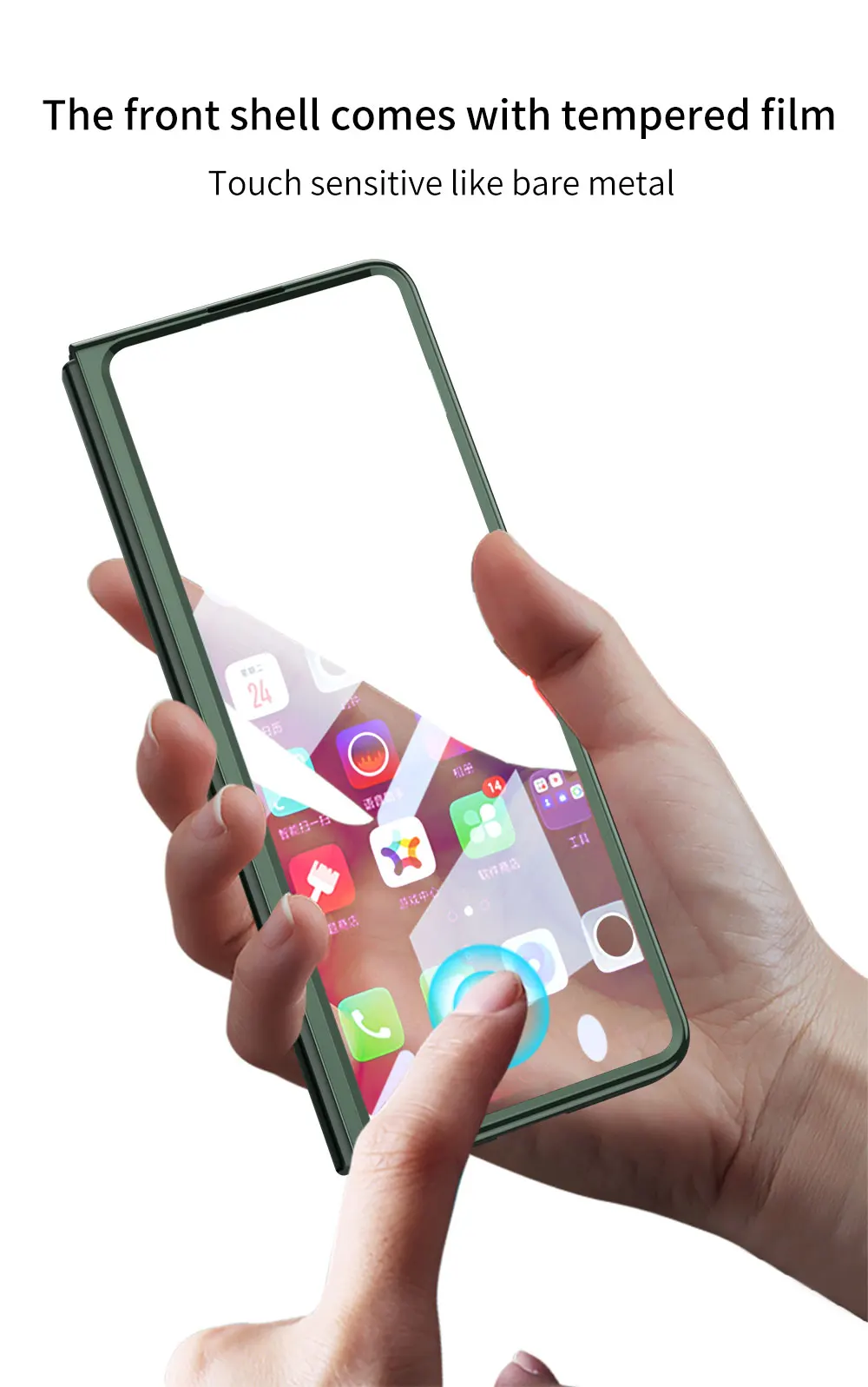 Luxury Plating Screen Glass Case For Samsung Galaxy Z Fold 3 Camera Protection H