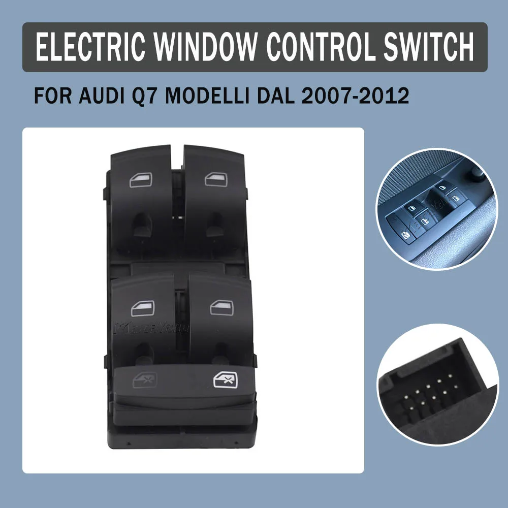 Interrupteur De Levé-vitre électrique Pour Audi A3, A6, S3, S6, Q7 - Bouton Fenêtre Conducteur, Remplace 4F0959851, 4F0959851F - 11