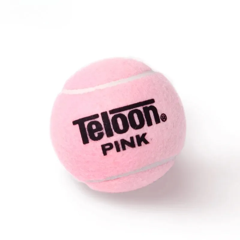 Pink Tennis Ball 2PCS/Canned Ladies Beginner Practice Training Tennis Ball Wear-Resistant and High Elasticity