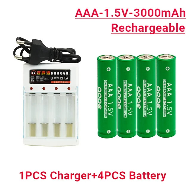 aaa rechargeable battery 3000mAh 1.5v suitable for mouse calculators and  more pilhas recarregaveis pilha recarregável aaa - AliExpress