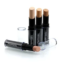 Maquillage quotidien pour le visage pour femmes, cercle des yeux foncés, cache les imperfections, soins du visage, correcteur crémeux, bâton 4 couleurs, primaire de maquillage 4