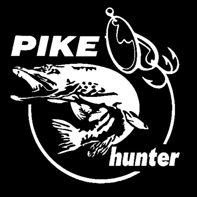 Pike Hunter Fish Fishing Animal Car Sticker Automobiles Motorcycles  Exterior Accessories Vinyl Decal
