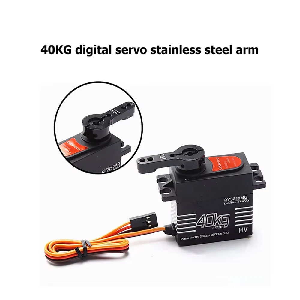 Servomoteur RC étanche 40kg 180° engrenages métal pour voiture 1/8 1/10