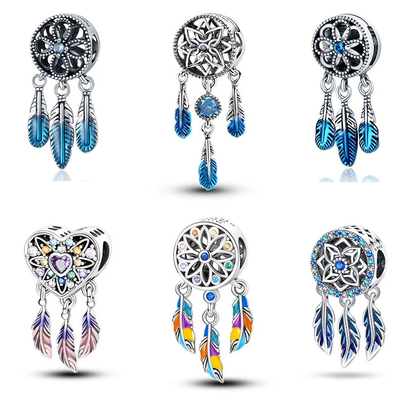 Charms Stitch 925 Originale Sterling Silver Rainbow Horse Charm Make Up Ciondolo Fit Pandora 925 Braccialetto Originale Gioielli Da Donna