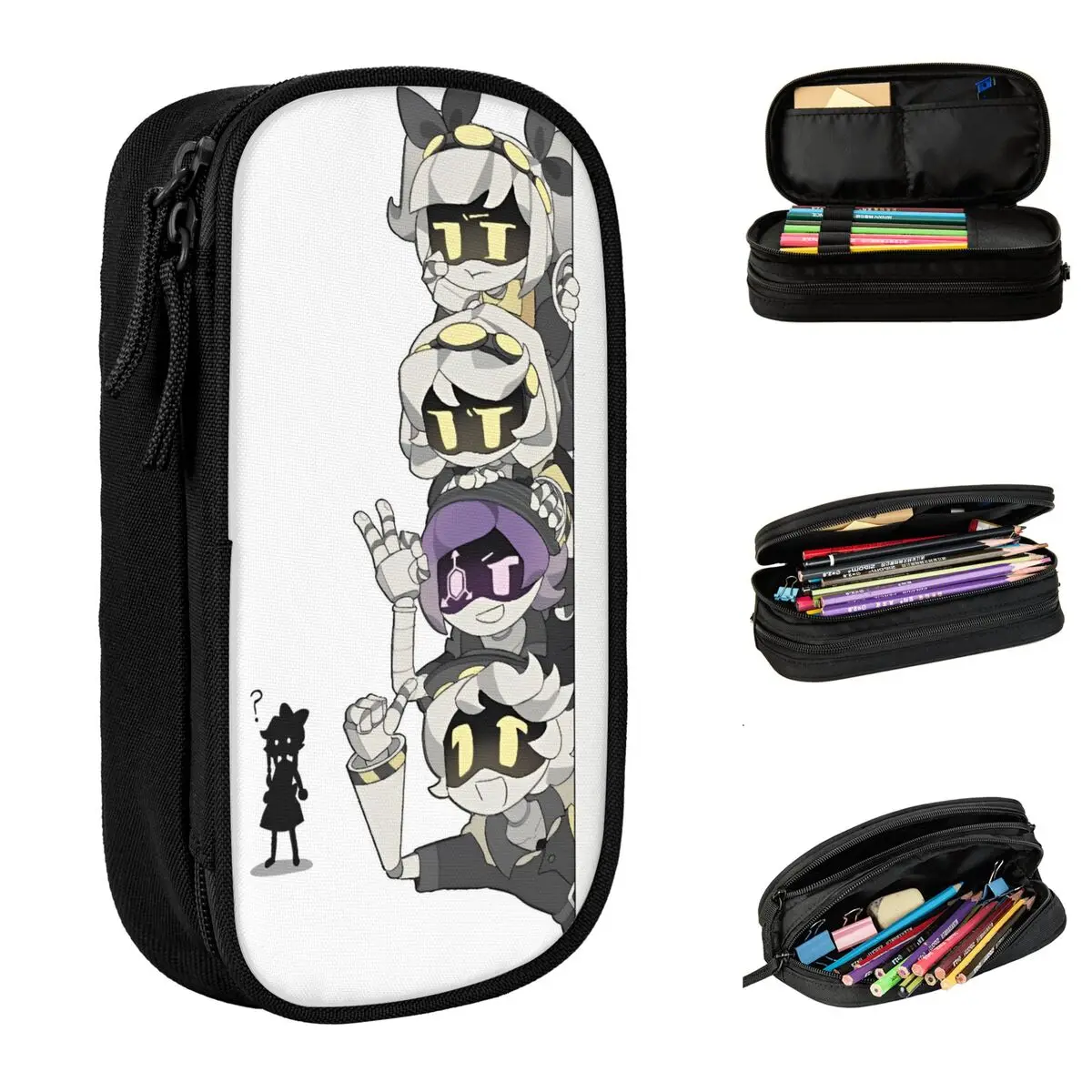 Murder Drones Cartoon Anime Pencil Cases TV Series Pencil Box Pen for Girls Boys Big Capacity Bags School Gift Stationery