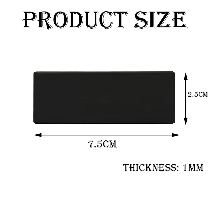 7.5*2.5CM Free Engraved Logo Text Plate Custom Badge Personalize Brooch Double Sided Tape Magnet ID Door Wall Mailbox Name Tag