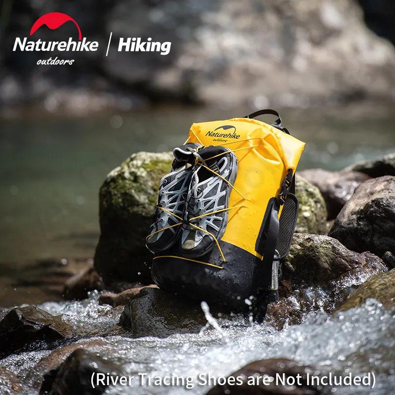 Waterproof Dry Bag Naturehike 20/30/40L Waterproof Backpack Dry Wet Separation Trip Bag Camping Outdoor Travel Large Capacity Rucksack 430g TPU Bag