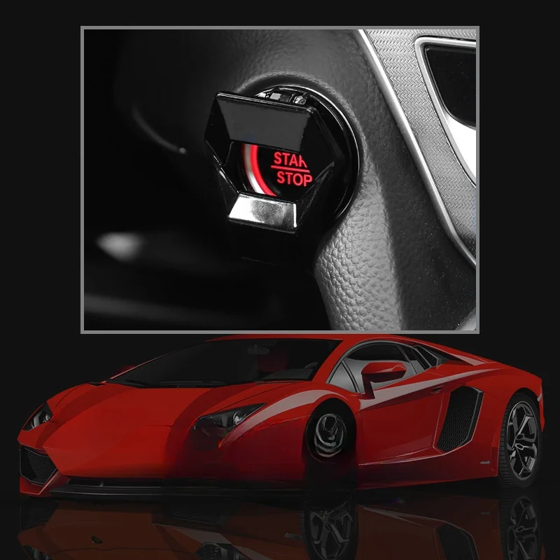 Elegant Engine Start/Stop Button Decorative Cover – Premium Auto Interior Accessory