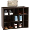 15 Cube Stackable Storage Organizer for Shoes, Bags, Crafts, Hobbies with Wood Shelves, for Closet, Entryway or Mudroom 5