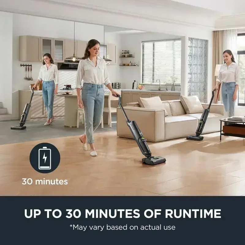 Eureka Cordless Wet Dry One Hard Floor Cleaner with Self System,Vacuum Mop for Multi-Surfaces, Perfect for Cleaning Sticky Messe