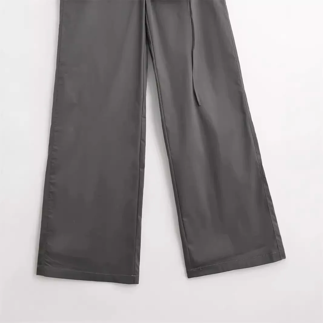 [LOW CLASSIC] / ☆ 25SS NEW LAYERED WRAP SKIRT PANTS / GREY Layered Wrap Skirt Pants