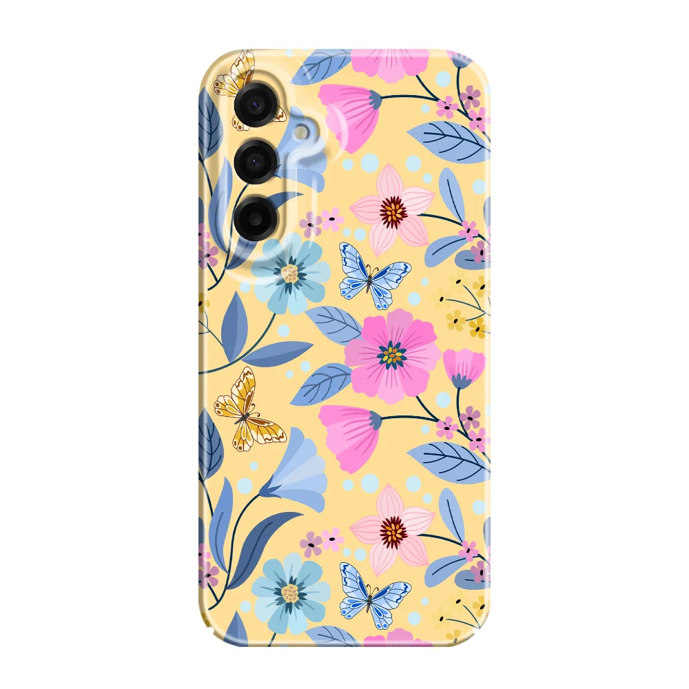 Vibrant Floral Hard Phone Case - Bright Flowers Design