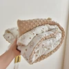 Winter Thermal Muslin Cotton Baby Duvet,Newborn Cozy Quilted Comforter with Dotty lining,Soft Infant Baby Blanket with Filler 3