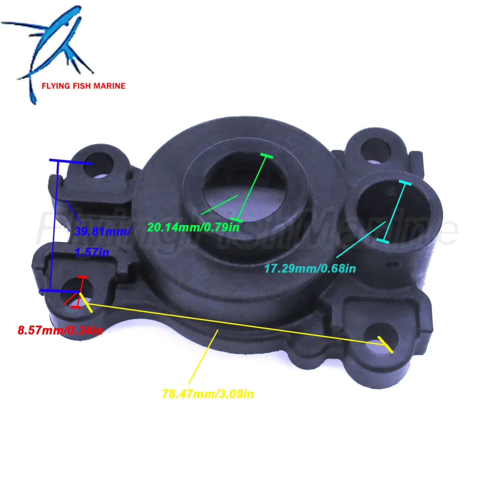 Outboard Motor Water Pump Housing 63D-44311-00 for Yamaha FT F40 F50 F60 40HP 50HP 60HP 2/4-Stroke Lower Casing Drive