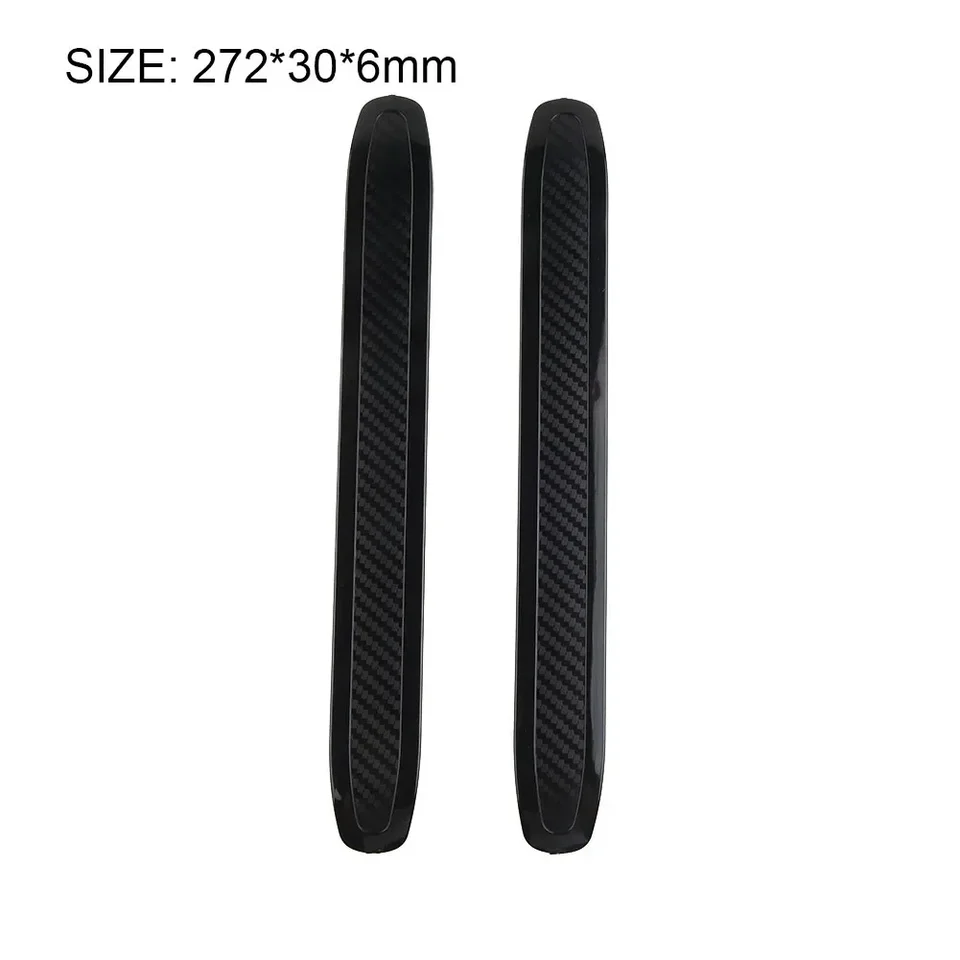 2 stuks autostickers strips anti-botsing bumperbescherming voor en achter van rubber randbescherming hoekbescherming krasbescherming voor SUV MPV limousine auto 40 x 4 cm Wit