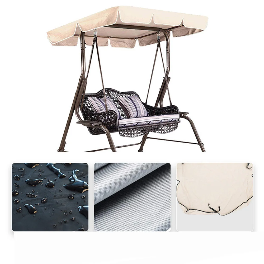 HOXVJYME Balançoire Jardin Imperméable – Siège Avec Corde Ajustable 2,4 M Et 2 Mousquetons, Noir