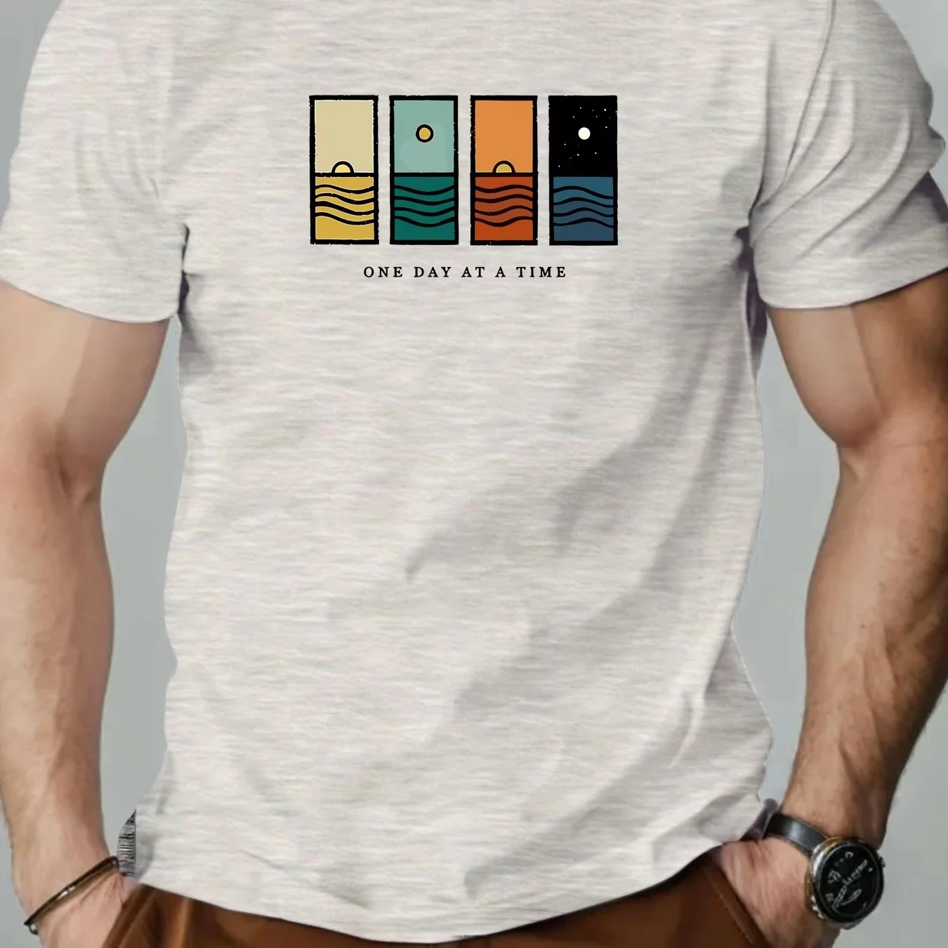Street Fashion Trend Marke Klassisches Logo Kompass-Zeiger Casual T-Shirt Luxusmarke Herren- und Damen-Oberteil – Detail 7